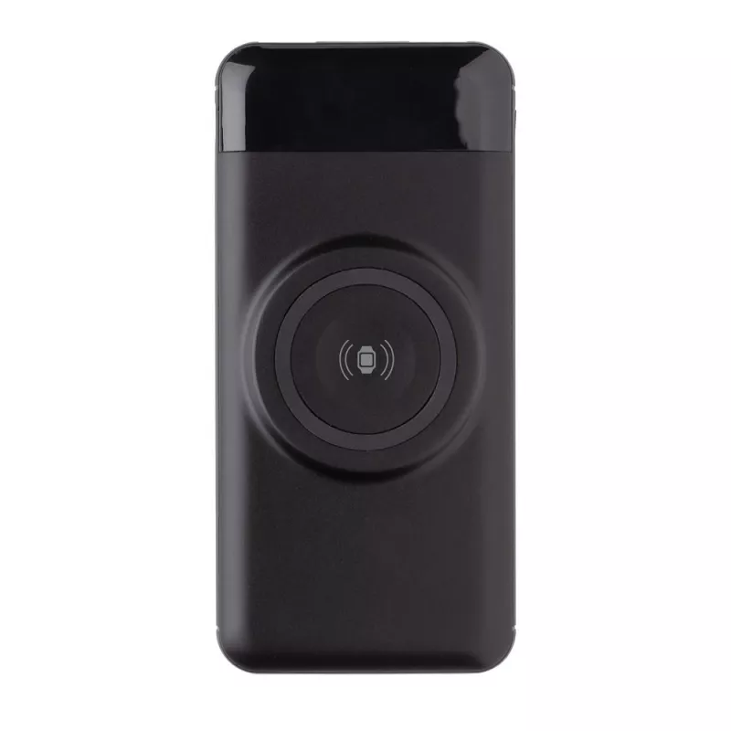 Power bank 10000 mAh, ładowarka bezprzewodowa 3W - czarny (P322.261)