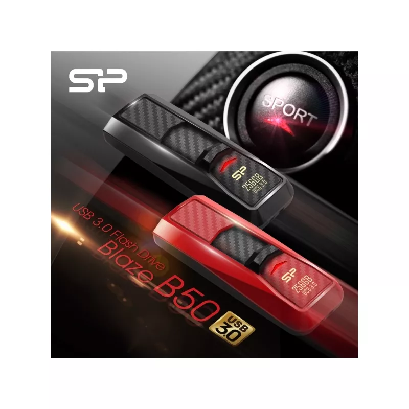 Pendrive Silicon Power Blaze B50 3.0 - czerwony (EG 813305 8GB)