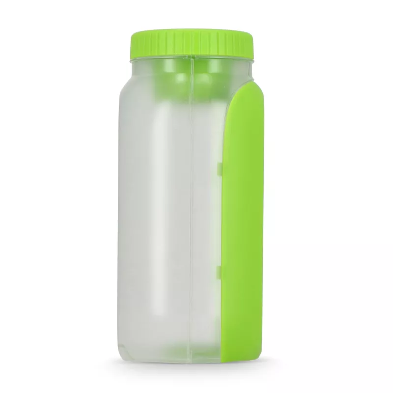 Pudełko na lunch z przegródką na sos, z łyżką i widelcem - jasnozielony (LT90427-N0032)