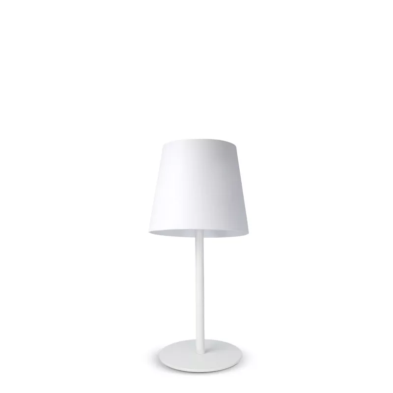 Metalowa lampka stołowa - biały (LT91102-N0001)