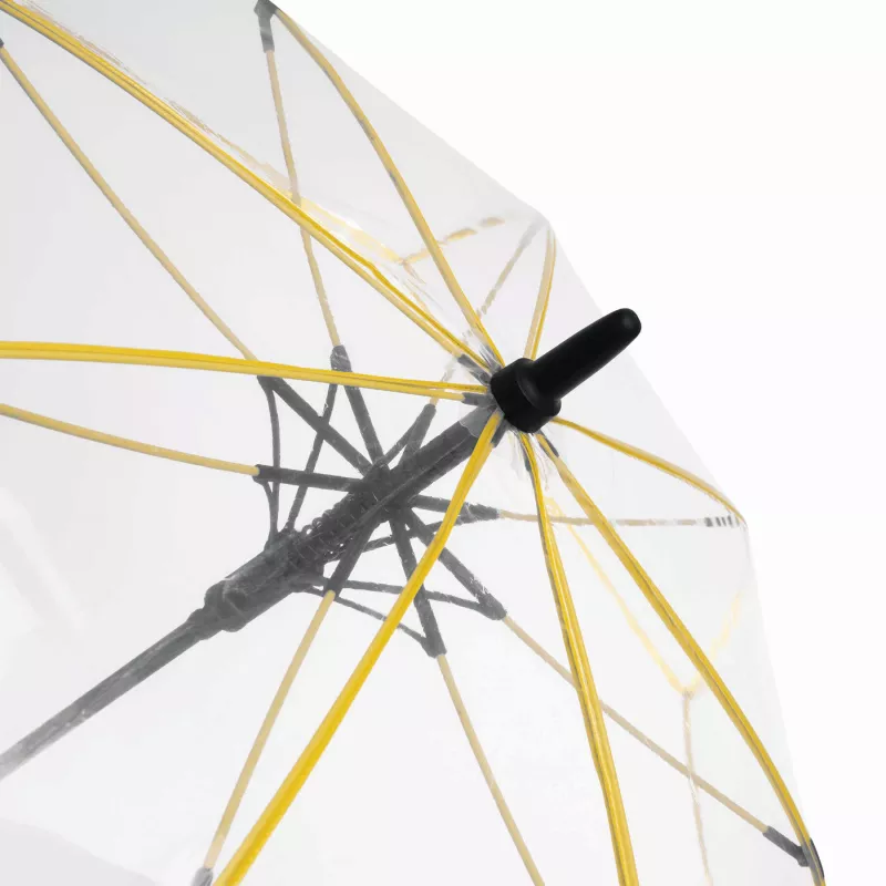 Automatyczny parasol - transparentny, żółty (56-0103404)