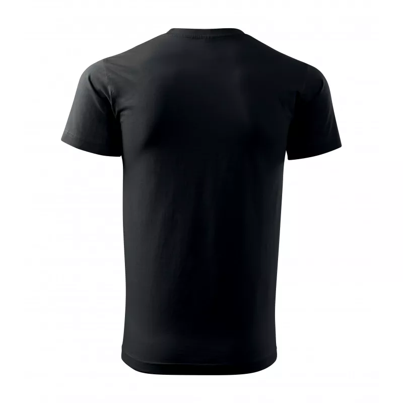 Koszulka bawełniana 160 g/m²  MALFINI BASIC 129 - czarny (ADLER129-CZARNY)