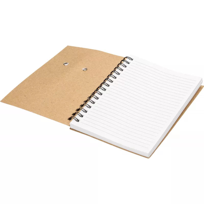 Notes A6 w linie z papieru z recyklingu z długopisem KEYSTONE - brązowy (197601)