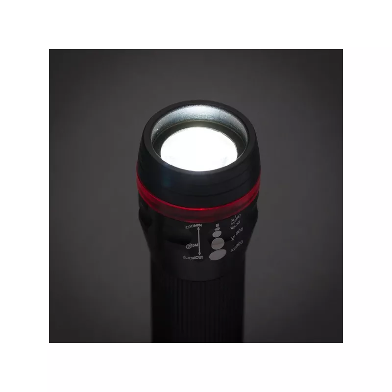 Latarka reklamowa LED Vision - czarny (R35676.02)