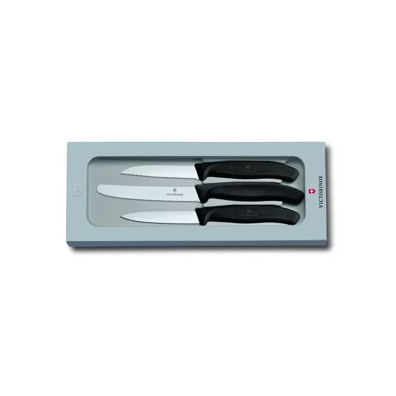 Zestaw 3 noży SwissClassic w pudełku upominkowym - czarny (67113G03)