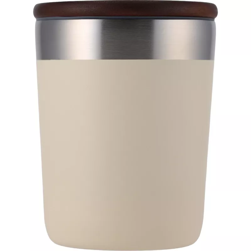 Kubek termiczny stalowy z recyklingu PORTOFINO MoLu 300 ml - biały (397906)