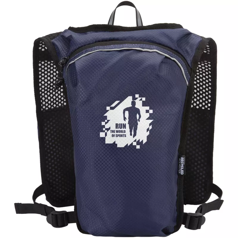 Nomad kamizelka do biegania z recyklingu z certyfikatem GRS, z systemem nawadniającym o pojemności 5 l - Granatowy (13009855)