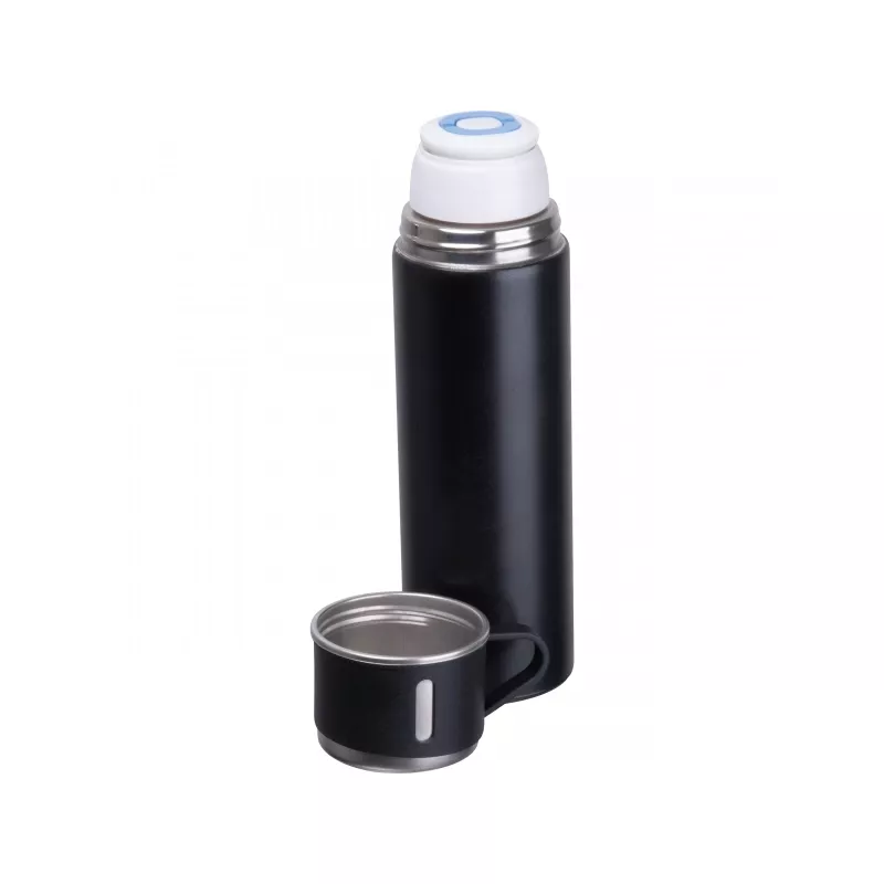 Termos z kubkami ICELAND 400 ml - czarny (538703)