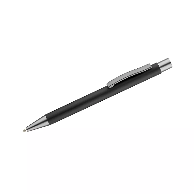 Długopis aluminiowy z gumowaną powierzchnią GOMA - czarny (19617-02)