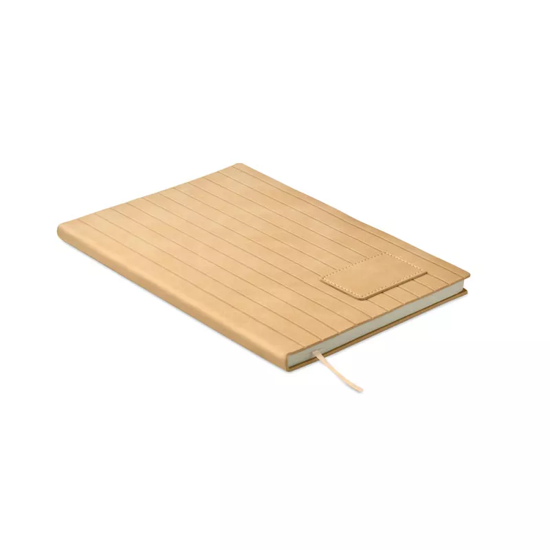 Notes A5 w okładce z PU 80 kartek w linię TINTRAY - Bezowy (MO2663-13)