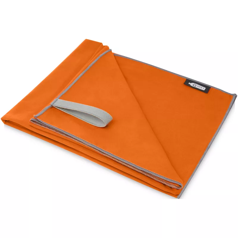 Niezwykle lekki i szybkoschnący ręcznik Pieter z plastiku PET z recyklingu - Pomarańczowy (12701231)