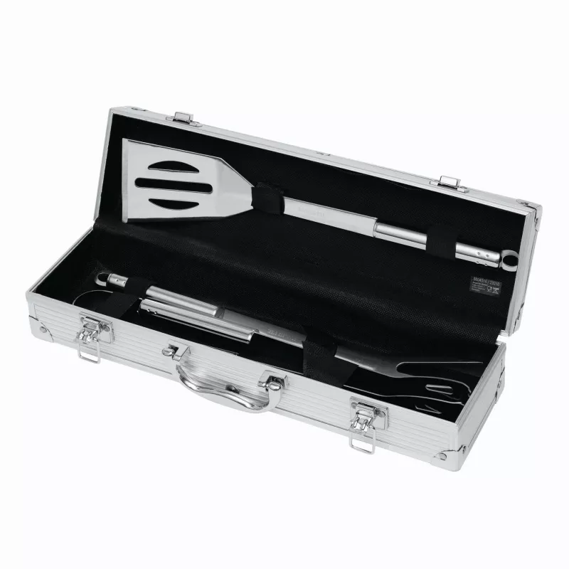 Zestaw nierdzewnych sztućców do grilla - srebrny (56-0604016)