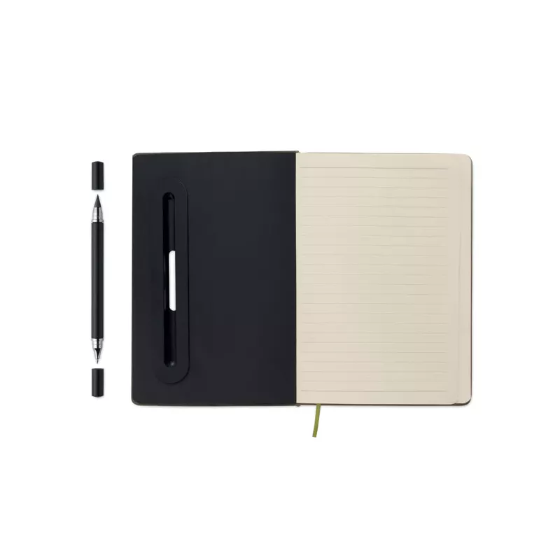 Notes A5 z długopisem 96 kartek w linię RINBOOK - Ciemnozielony (MO2687-60)