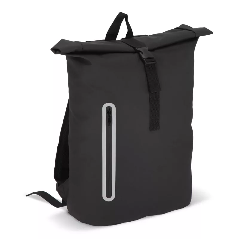 Powlekany PU plecak R-PET 600D o pojemności 20 l - czarny (LT95357-N0002)