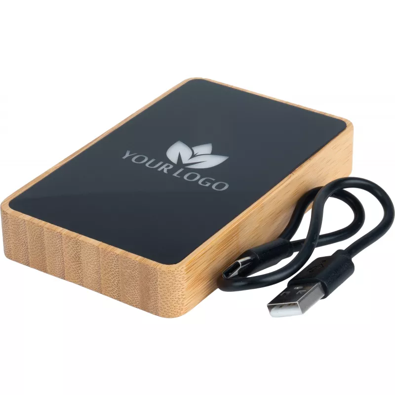 Power Bank 5000 mAh z podświetlanym logo - grey (EG061713)