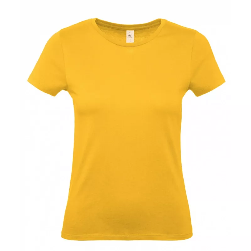 Damska koszulka reklamowa 145 g/m² B&C #E150 / WOMEN - Gold (210) (TW02T/E150-GOLD)