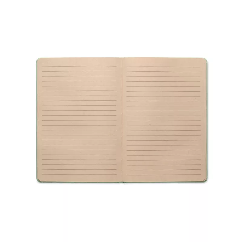Notes A5 z trzciny cukrowej 80 kartek w linię SUGAR - Miętowy Zielony (MO2695-77)