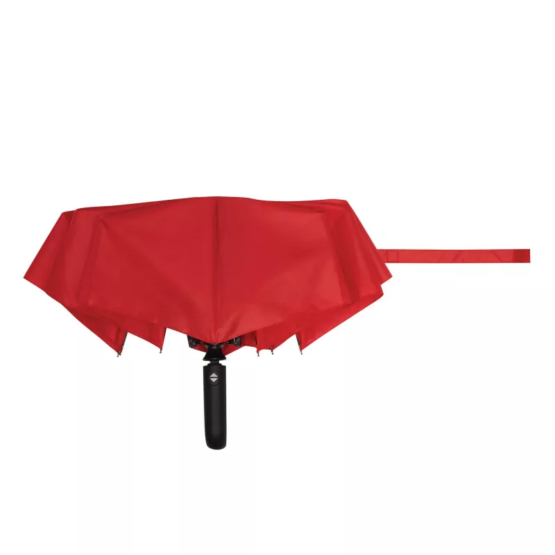 Automatyczna, wiatroodporna parasolka kieszonkowa z pokrowcem w dopasowanym kolorze - czerwony (56-0101503)