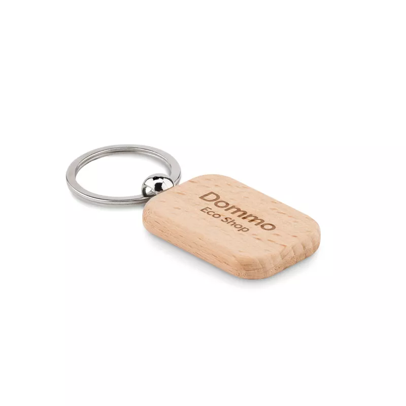 Brelok drewniany prostokątny POTY WOOD - Drewna (MO9774-40)