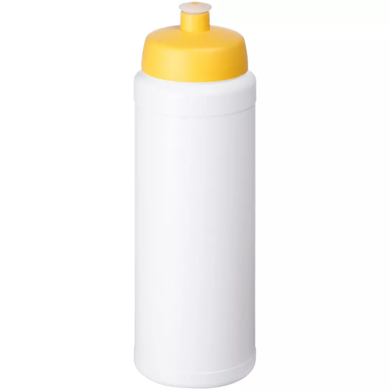 Bidon Baseline® Plus o pojemności 750 ml z wieczkiem sportowym - Biały-Żółty (21069010)