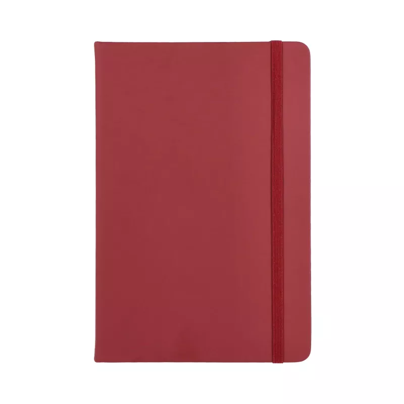 Notatnik A5 z tworzywa PU z kartkami FSC - bordowy (LT92066-N0019)