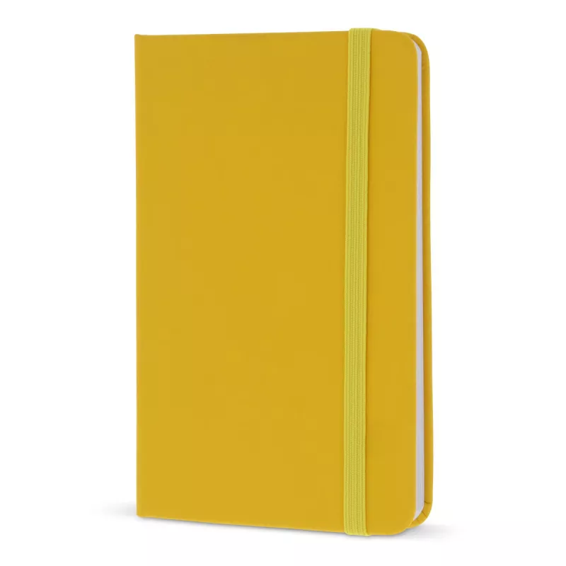 Notatnik A6 z tworzywa PU z kartkami FSC - żółty (LT92065-N0041)