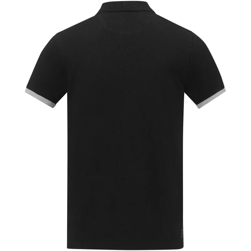 Męska koszulka polo duotone Morgan z krótkim rękawem - Czarny (38110-BLACK)
