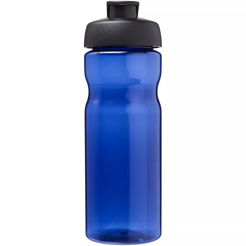 Bidon H2O Eco o pojemności 650 ml z wieczkiem zaciskowym - Czarny-Niebieski (21009711)