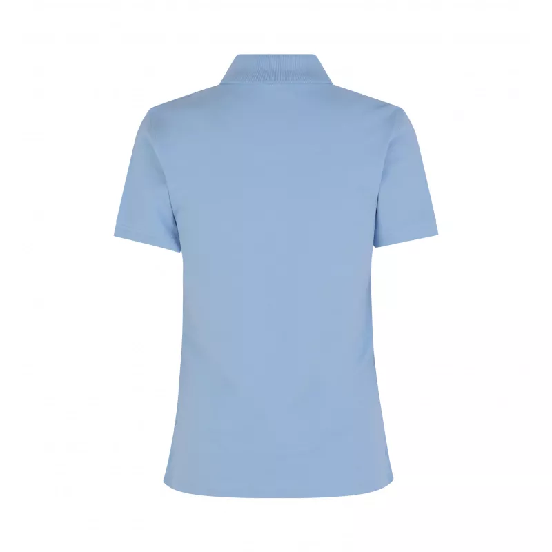 Koszulka bawełniana damska 210 g/m² ID Polo/stretch 527 - Light Blue (0527-LIGHT BLUE)