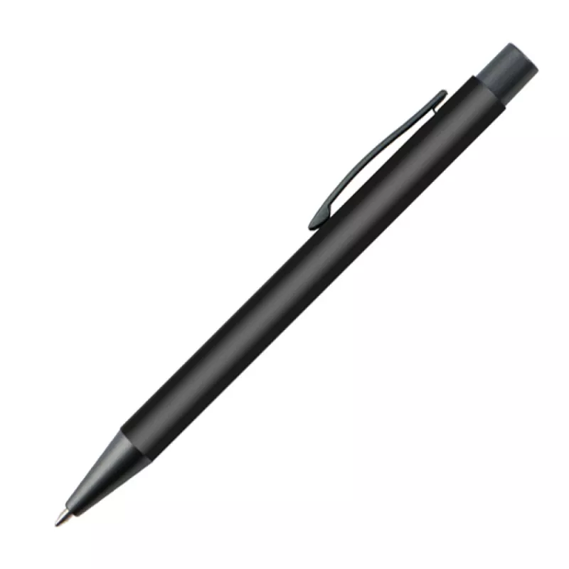 Długopis reklamowy plastikowy z metalowym klipem - czarny (1094503)