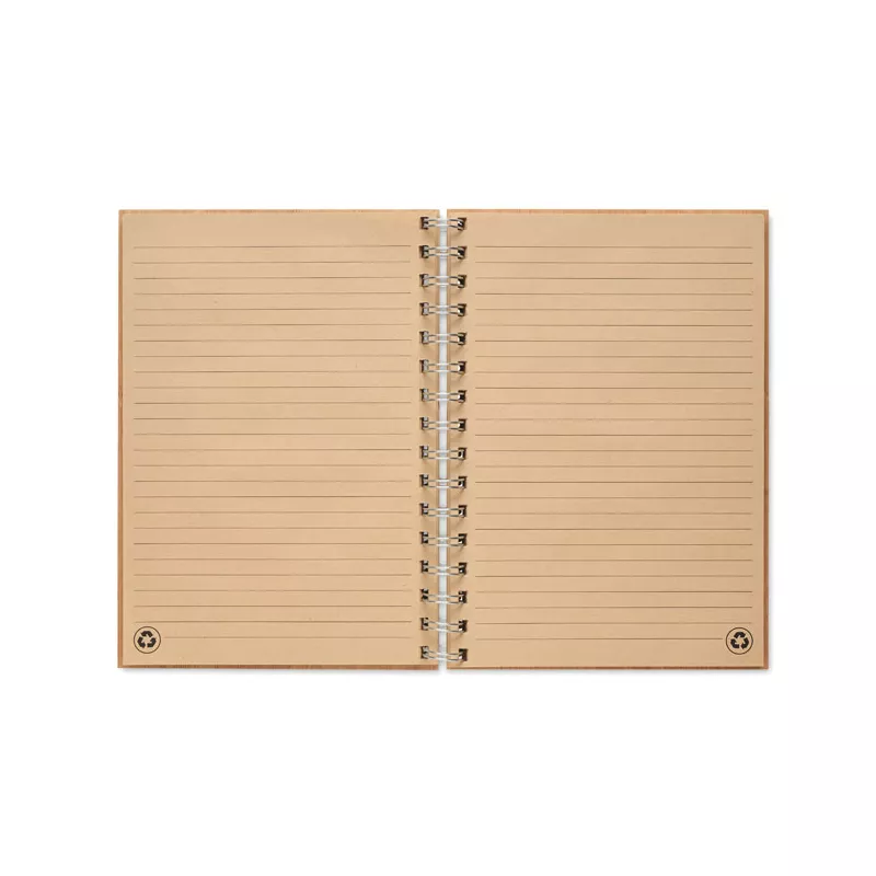 Notes A5 w bambusowej okładce 70 kartek w linię BRAM - Drewna (MO6790-40)