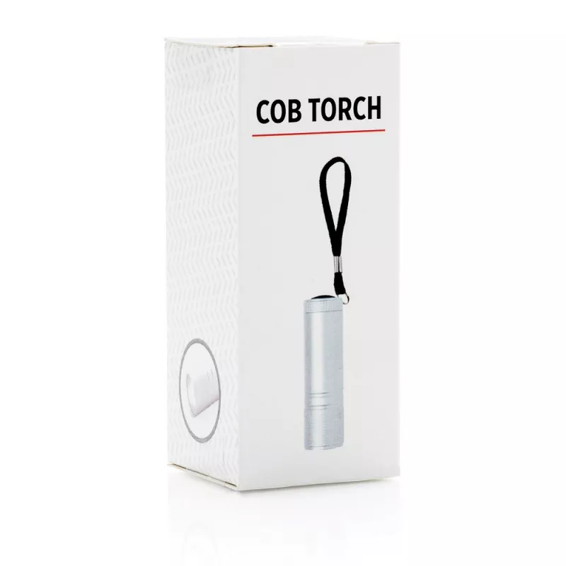 Latarka COB - srebrny (P513.822)