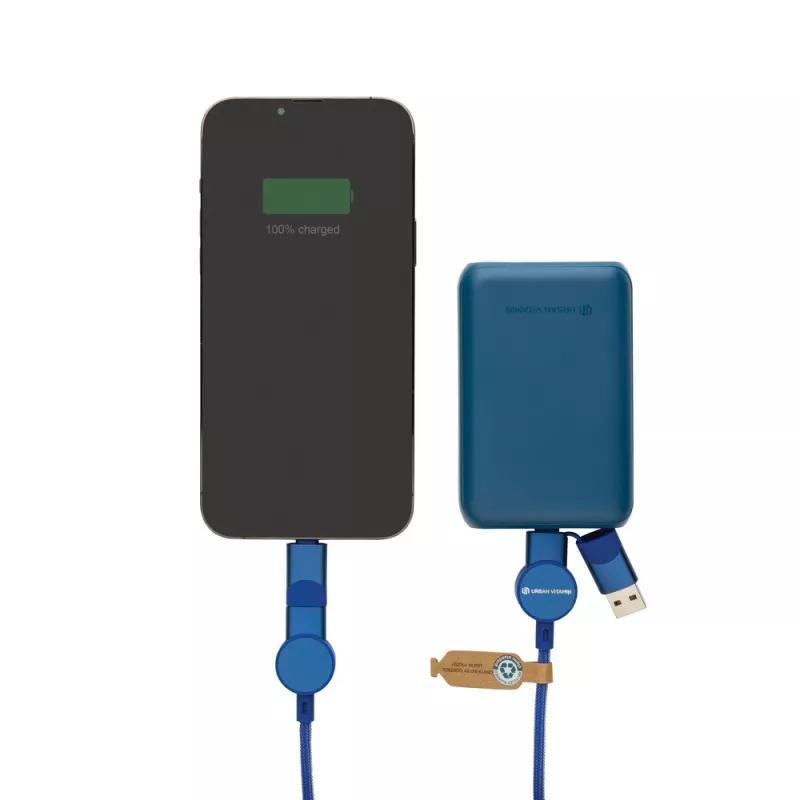 Kabel do ładowania 6 w 1 45W Urban Vitamin Oakland - niebieski (P302.705)