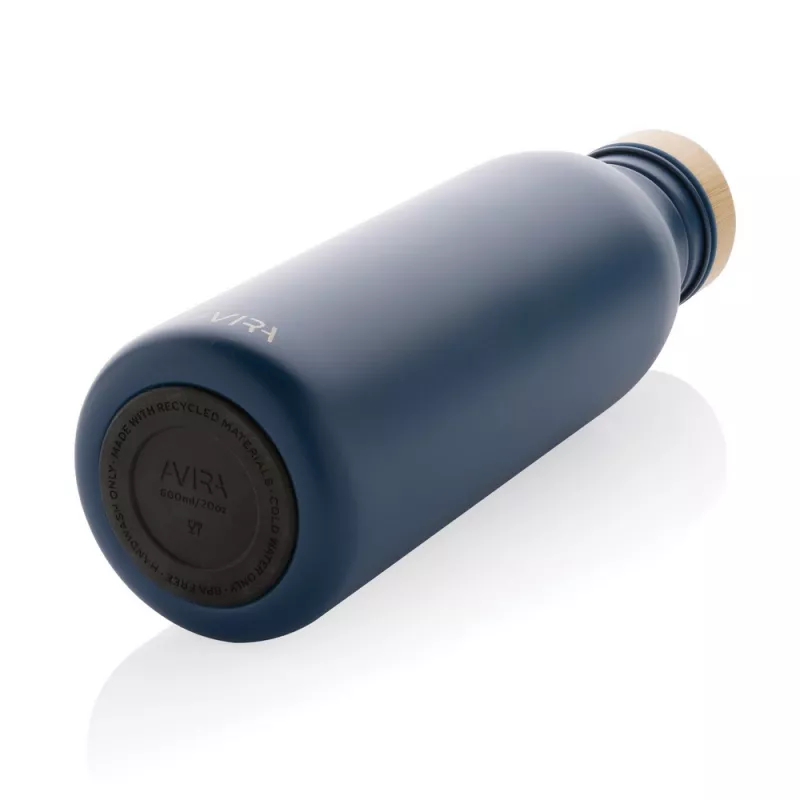 Butelka sportowa 600 ml Avira Alcor, stal nierdzewna z recyklingu - niebieski (P438.065)