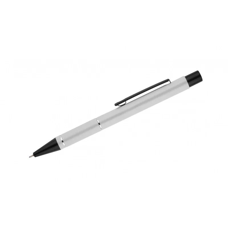 Długopis aluminiowy z żelowym wkładem SATO - biały (19696-01)