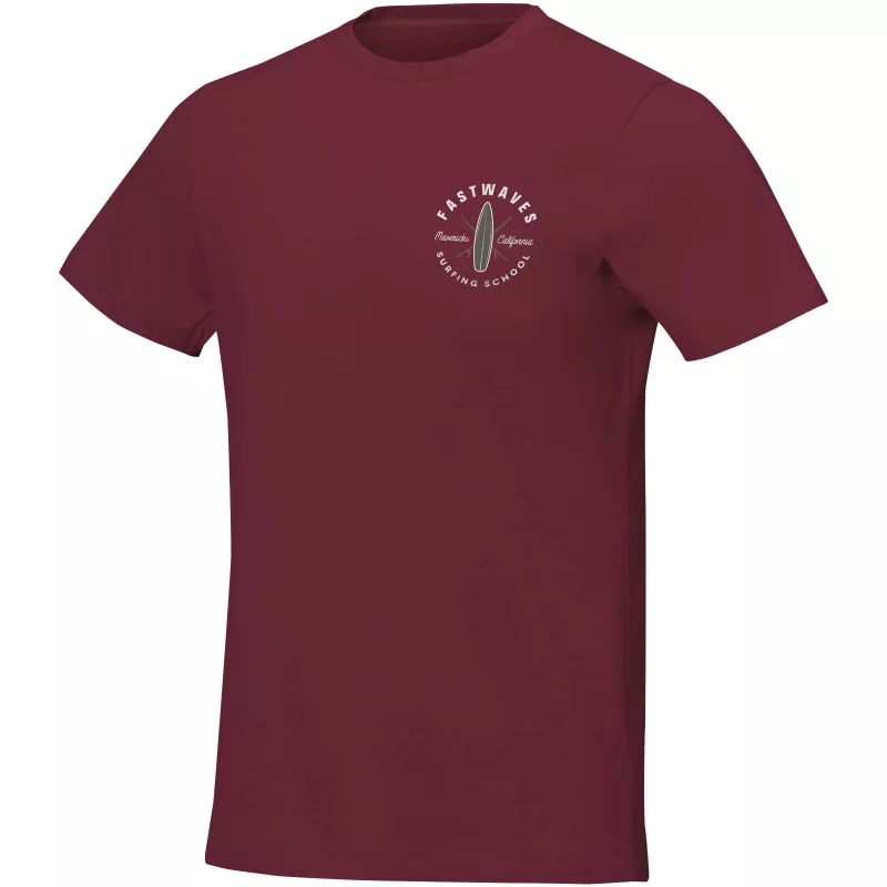 Męski T-shirt 160 g/m²  Elevate Life Nanaimo - Głęboki bordowy (38011-DPBURGUN)