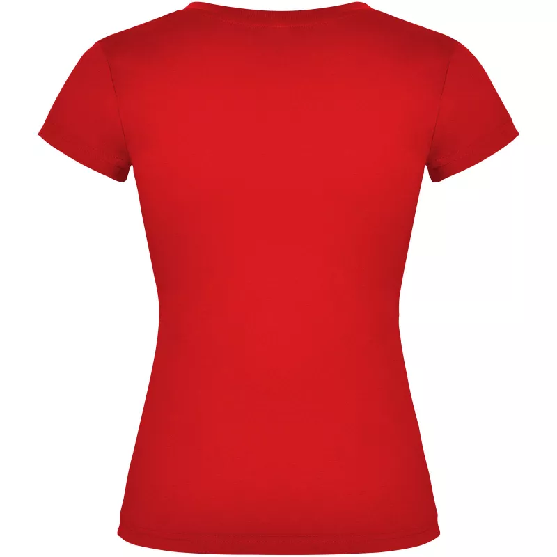 Damska koszulka z dekoltem w serek 155 g/m² Roly Victoria - Czerwony (R6646-RED)