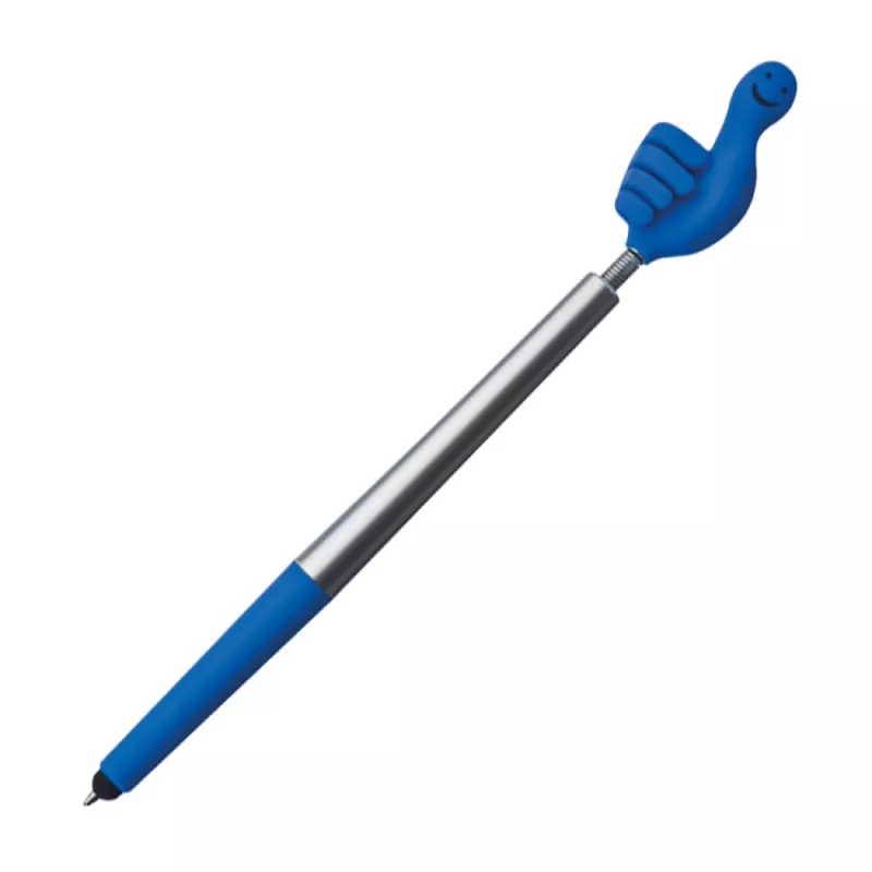 Długopis plastikowy CrisMa Smile Hand - niebieski (1341504)