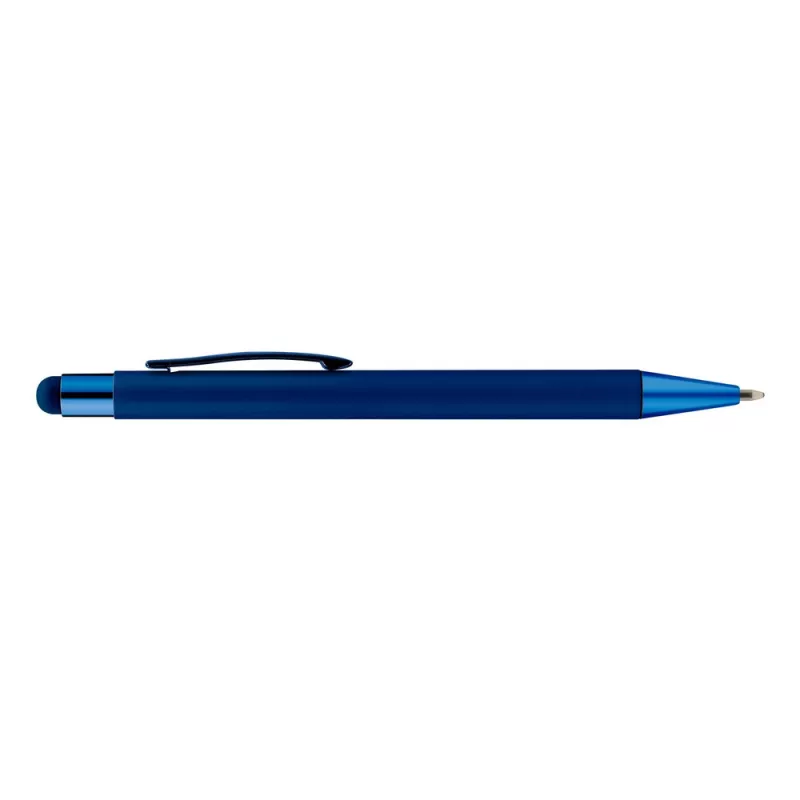 Długopis aluminiowy z touch pen-em | Ida - granatowy (V1376-04)