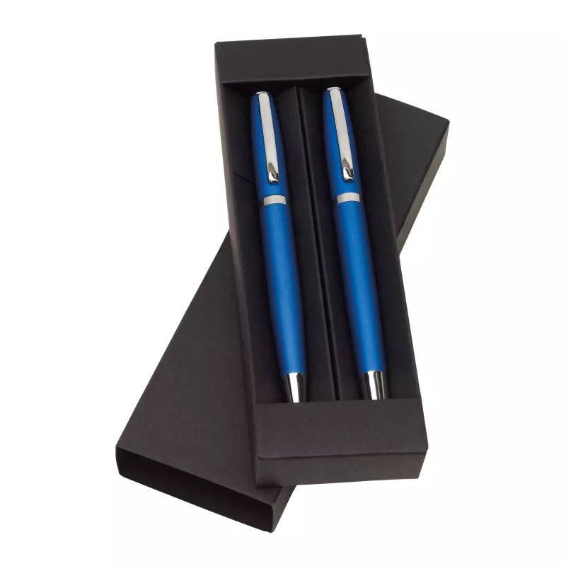 Zestaw do pisania długopis + pióro ALPHABET - niebieski (56-1101624)