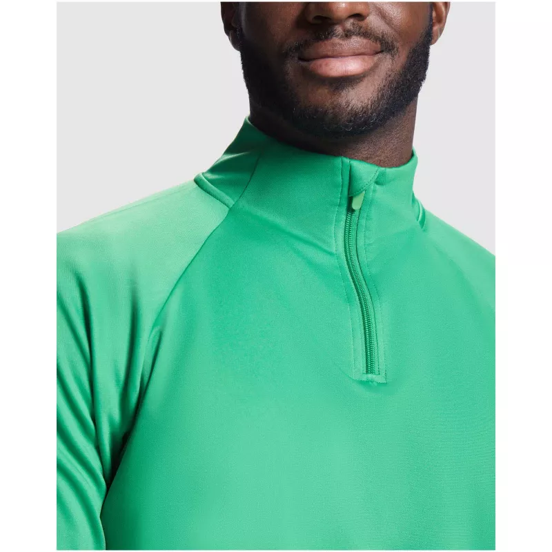 Epiro bluza unisex z długim rękawem i zamkiem błyskawicznym 1/4 200 g/m² - Żółty (R1115-YELLOW)