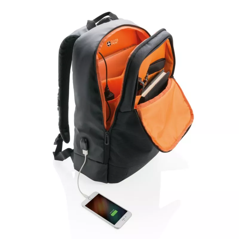 Plecak na laptopa 15" Swiss Peak - czarny (P762.150)