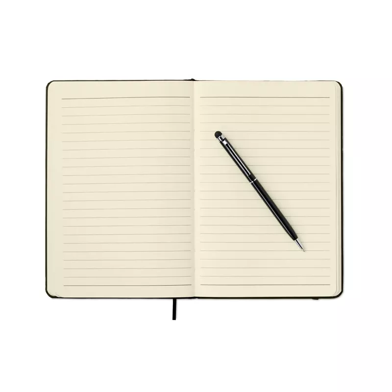 Notes A5 z długopisem 72 kartki w linię NEILO SET - Czarny (MO9348-03)