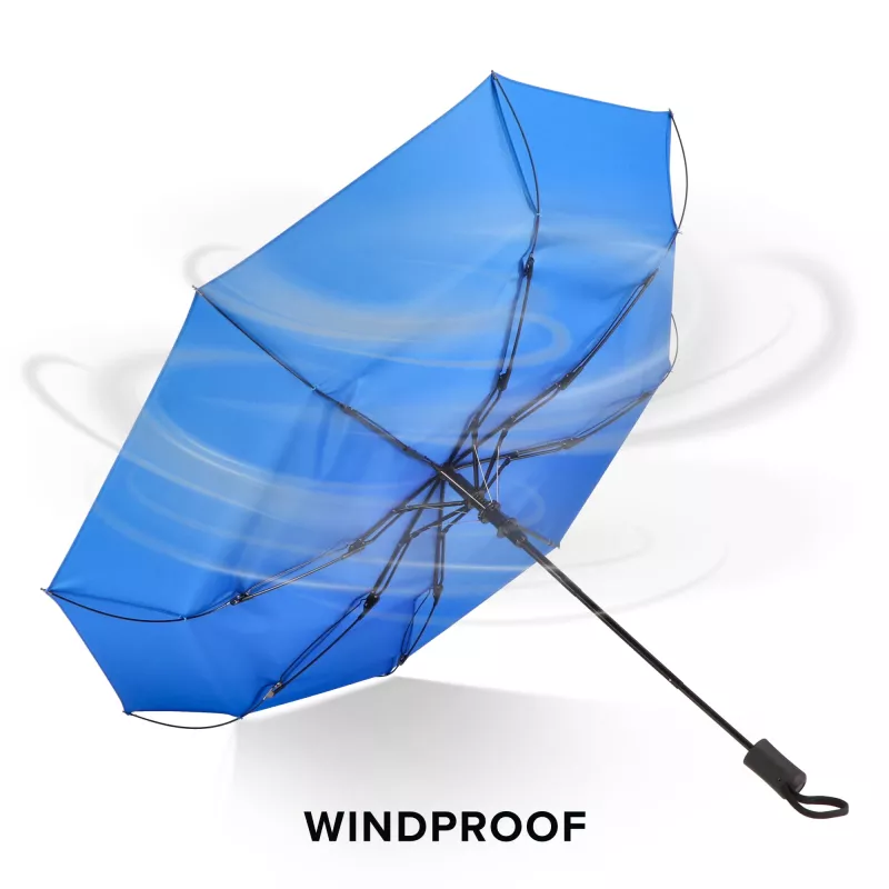 Daintree 190T Pongee 21.5" Składany parasol automatyczny, wiatroodporny - niebieski (LT97116-N0011)