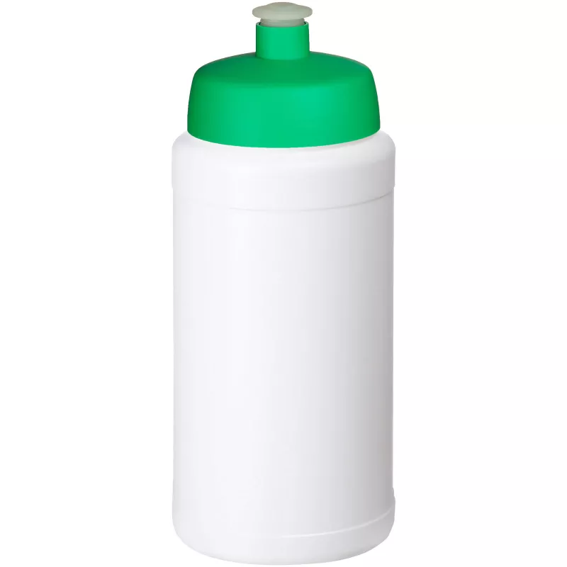 Bidon Baseline® Plus o pojemności 500 ml z wieczkiem sportowym - Biały-Zielony (21068806)