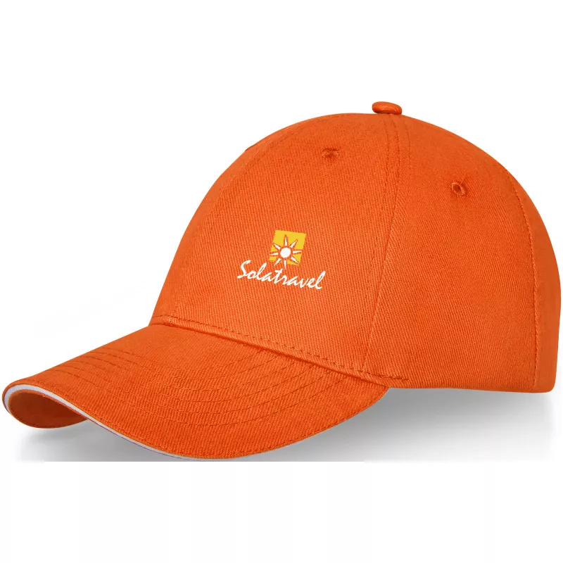 6-panelowa czapka baseballowa Darton - Pomarańczowy (38679330)