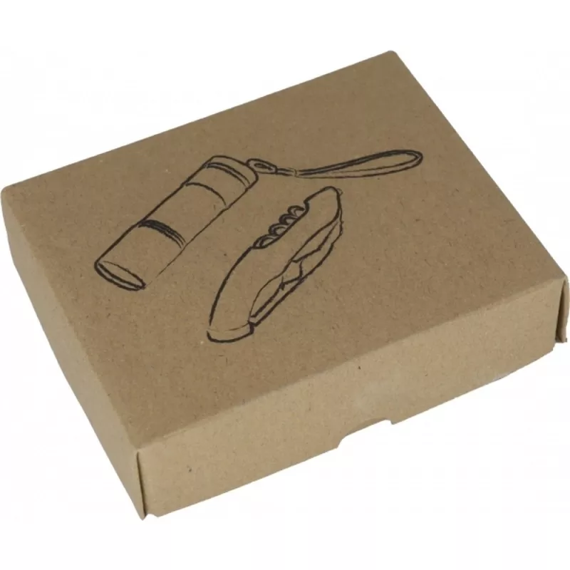 Zestaw latarka i scyzoryk DOVER - niebieski (337204)