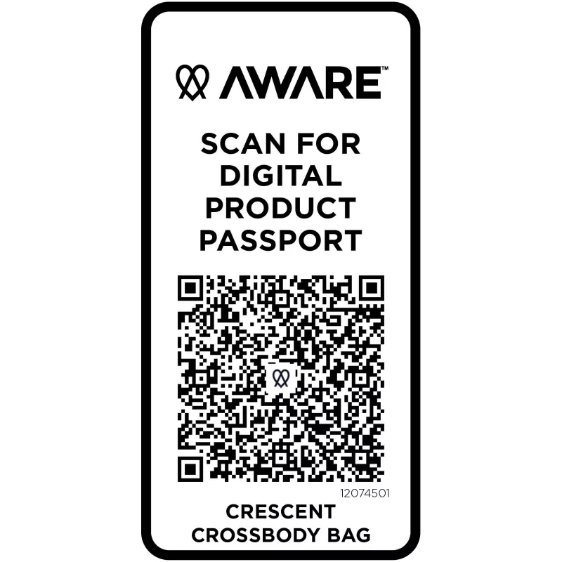 Crescent torba typu crossbody Aware™ z recyklingu o gramaturze 500 g/m² - Biały (12074501)