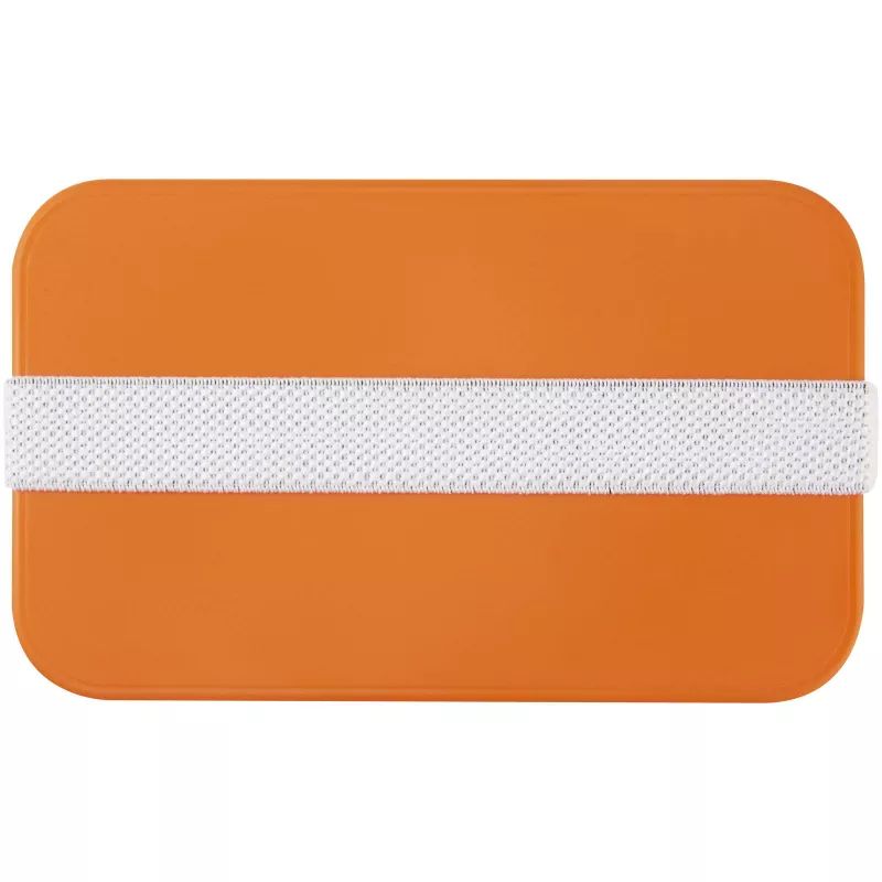 MIYO jednopoziomowe pudełko na lunch  - Biały-Pomarańczowy (21046931)