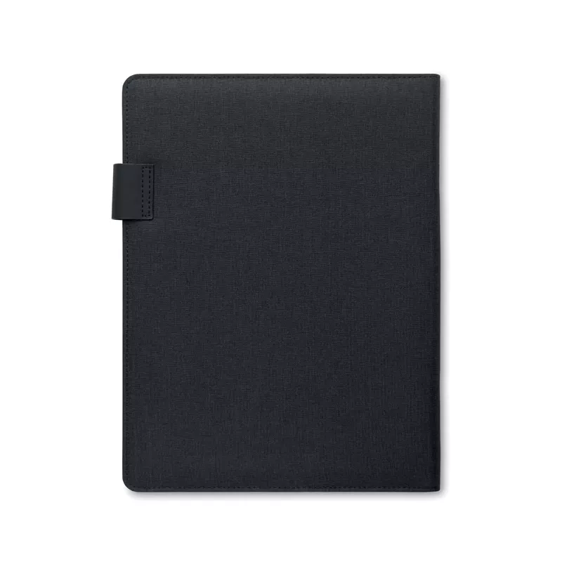 Teczka A4 z powerbankiem 5000 mAh i ładowarką BURGUS - Czarny (MO2495-03)
